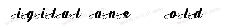 DigitalSansEF BoldI字体转换